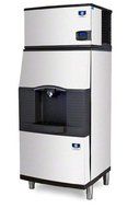 Manitowoc ID-0303W-SPA-310 300 Lb Water-Cooled Full Cube Ice Machine w/ SPA-310 Hotel Dispenser