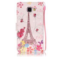 Galaxy A5 2016 Case,ikasus Shiny Glitter Diamond Colorful Art Painting PU Leather Flip Wallet Pouch Stand Credit... N5