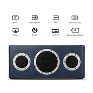 [Apple MFI Certified] GGMM M4 Leather Wireless Wi-Fi/Bluetooth/Multi-Room Play Speaker w/Rechargeable Battery... N30