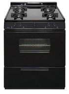 Premier BMK5X0BP ADA Compliant Black 30" Cordless Battery Spark Gas Range with 3.9 Cu. Ft. Capacity Four Sealed... N2