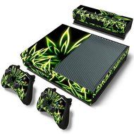 Xbox One Vinyl Skin Sticker Marijuana Weed Green Leaf + 2 New Controller Skins
