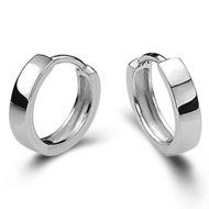 Fashion Jewelry Men Women 925 Sterling Silver Ear Stud Hoop Earrings