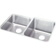 Elkay ELUH3120LDBG 18 Gauge Stainless Steel 31.25 Inch x 20.5 Inch x 9.875 Inch Double Bowl Undermount Kitchen...