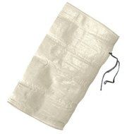 KeepFresh Sand Bags Empty White Woven Polypropylene Bags w/ Ties - Pack of 25