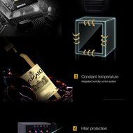 SMAD 28 Bottle Freestanding Wine Refrigerator with Digital Temperature Display N2