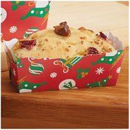 Christmas Holiday Mini Loaf Pans - 3.25L X 1.25W x 1 3/8 H - 50 Pack