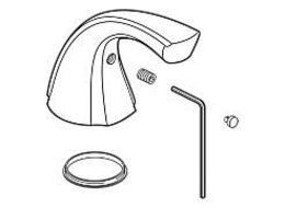 Delta RP61287 Addison Single Metal Lever Handle Kit with Button and Set Screw, Chrome by DELTA FAUCET
