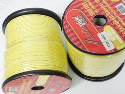 Yellow 18 Gauge 1000 Feet Primary 12V All Purpose Wire