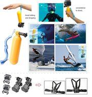 (Promotions)Comwinn Camera Accessory Kit for GoPro Hero 4/ 3+/ 3/ 2/ 1/ SJ4000/ SJ5000/ SJ6000 - Black Silver... N4