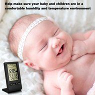 Kayier Indoor Humidity Monitor Hygrometer Digital Thermometer Monitor Home Weather Station with LCD Display Alarm... N5