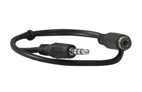 YCS Basics 12 foot 3.5mm male / female 4 conductor (3 ring cable) N9