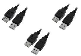 C&amp;E 10 Pack USB 2.0 Extension Cable 15 Feet CNE460272 N16