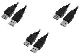 C&amp;E 10 Pack USB 2.0 Extension Cable 15 Feet CNE460272 N17