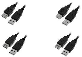 C&amp;E 10 Pack USB 2.0 Extension Cable 15 Feet CNE460272 N20