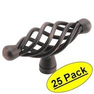 Amerock Village Classics Birdcage 2-5/8-Inch Maximum Width Oval Knob, Oil Rubbed Bronze #BP19321-ORB (Pack of...
