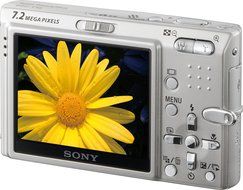 Sony Cybershot DSC-T10 7.2MP Digital Camera with 3x Optical Steady Shot Zoom (Silver) N18