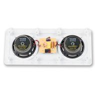 Acoustic Audio CS-IW26CC 250 Watts In-Wall Dual 6.5-Inch Center Channel Speaker, White N3