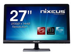 Nixeus NX-VUE27P, 27in, AH-IPS Ultra High Resolution, 2560x1440, 10-Bit Glossy, LED Backlight... N3