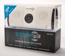 STORMp3 Water Resistant Mp3 Speaker: Internal Memory, Portable Design, Brilliant Sound. (Black) N2