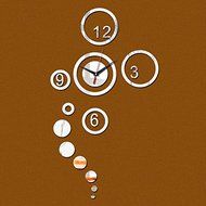 EverTrust(TM) Promotion vintage wall clock hot mirror art clocks 3d home decoration modern design watch stickers...