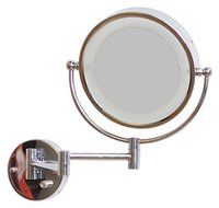 American Imaginations AI-12-557 Round LED Mirror with Light Dimmer and Dual 1x/5x Zoom, 8.5-Inch by American Imaginations