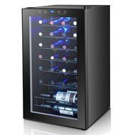 SMAD 28 Bottle Freestanding Wine Refrigerator with Digital Temperature Display N3