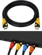 POLOK HDMI Cable 6.5 ft Prime High Speed 1080P, 3D, HDMI 1.4, HD TV, DVD, Notebook, Xbox 360, PS3, Blu-ray, 24K... N19