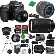 Nikon D500 - International Version (No Warranty), 18-55mm f/3.5-5.6 DX VR, Nikon 70-300mm f/4-5.6G, 2pcs 16GB...