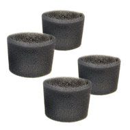 HQRP 4-pack Foam Filter Sleeve for Shop-Vac 3150, 3200, 3225, 3332, 3332.5A, 3332.5B / 333-80-27, 3333.5, 3333...