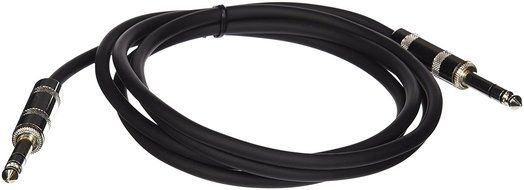 Seismic Audio - SATRX-6 - Black 6' 1/4" TRS to 1/4" TRS Patch Cable