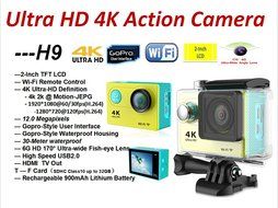 Bolve Action Camera H9 Wifi Action Camera 4K 60fps Ultra-HD 170 Degree Wide Angle Lens Mini Sport Bike Car Recorder_Gold N6