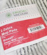 Crucial Vacuum 2 Bissell Steam Mop Zebra Print Deluxe Microfiber Mop Pad Fits Bissell Steam Mop model 1867, Compare...