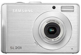 Samsung SL-201 10.2MP Digital Camera with 3x Optical Zoom (Silver) N2