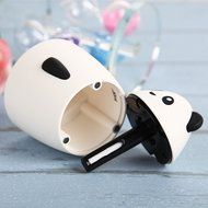Whitelotous 80ml Portable Mini USB Humidifier Cute Panda Air Humidifier with USB Cable for Office Home (White) N10