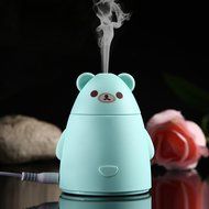 Whitelotous 80ml Portable Mini USB Humidifier Cute Panda Air Humidifier with USB Cable for Office Home (White) N12