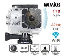 WiMiUS Sports Camera 1080P WiFi 2.0'' Waterproof Action Camera 12MP HD Camcorder 170&deg; wide-angle+Bonuses(Q2-Silver) N8