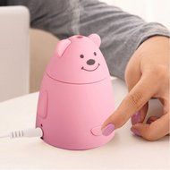 Whitelotous 80ml Portable Mini USB Humidifier Cute Panda Air Humidifier with USB Cable for Office Home (White) N15