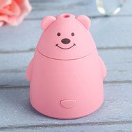 Whitelotous 80ml Portable Mini USB Humidifier Cute Panda Air Humidifier with USB Cable for Office Home (White) N16