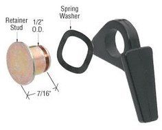 Sash Lock for Rolleze 710 Series Windows, Black Plastic by C.R. Laurence