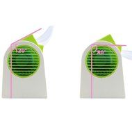 2015 New Double Layer USB Mini Air Conditioning Blade-less Fan Portable Mini-air Conditioner Perfect for Outdoor...
