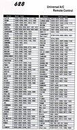 Universal A/C Remote Replacement Remote Control with 2000 Codes