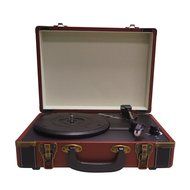 Timestorm XR-636DP Belt-Drive 3-Speed Portable Stereo Bluetooth Turntable N6