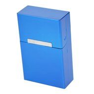 Bleiou 2pcs/lot Cigarette Case Aluminum Metal Cigar Cigarette Box Holder Tobacco Storage Case Pouch 20pcs Cigarettes... N2