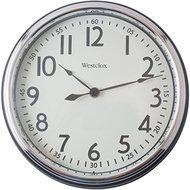 New WESTCLOX 32041AB 12&quot; Round Vintage Kitchen Classic Clock, Black