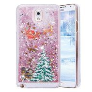 Galaxy Note 3 Case,Galaxy Note 3 Liquid Cover,PHEZEN Christmas Tree Santa Claus Design Cool Quicksand Moving Stars... N8