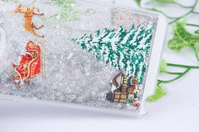 Galaxy Note 3 Case,Galaxy Note 3 Liquid Cover,PHEZEN Christmas Tree Santa Claus Design Cool Quicksand Moving Stars... N10