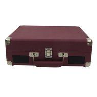 Keni Portable Turntable Suitcase Player Red, Supports RCA Output / Headphone Jack / MP3 / Mobile Phones Music...