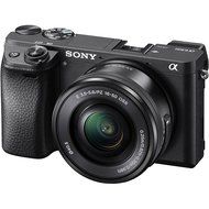Sony ILCE-6300 a6300 4K Mirrorless Camera w/ 16-50mm + 50mm Prime Lens Bundle includes Camera, 16-50mm Power Zoom... N8