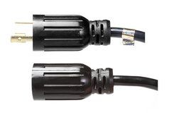 NEMA L5-30 Extension Power Cord - 10 Foot, 30A/125V, 10 AWG, UL Listed - Iron Box Part # IBX-5801-10M N3