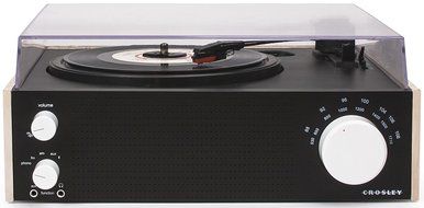 Crosley CR6023A-NA Switch Turntable with AM/FM Radio and Bluetooth Input, Natural N2